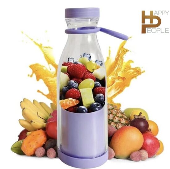 Mini kokteilinė blenderis viename pakraunamas, violetinė